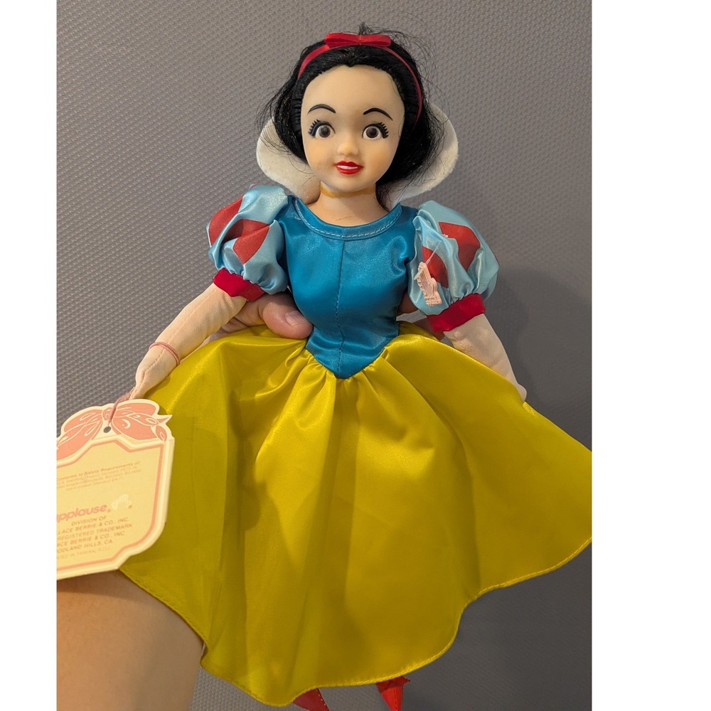 VTG Applause Disney Snow White Plush Doll Vinyl Head 15" w/ Tag #3582 Collect